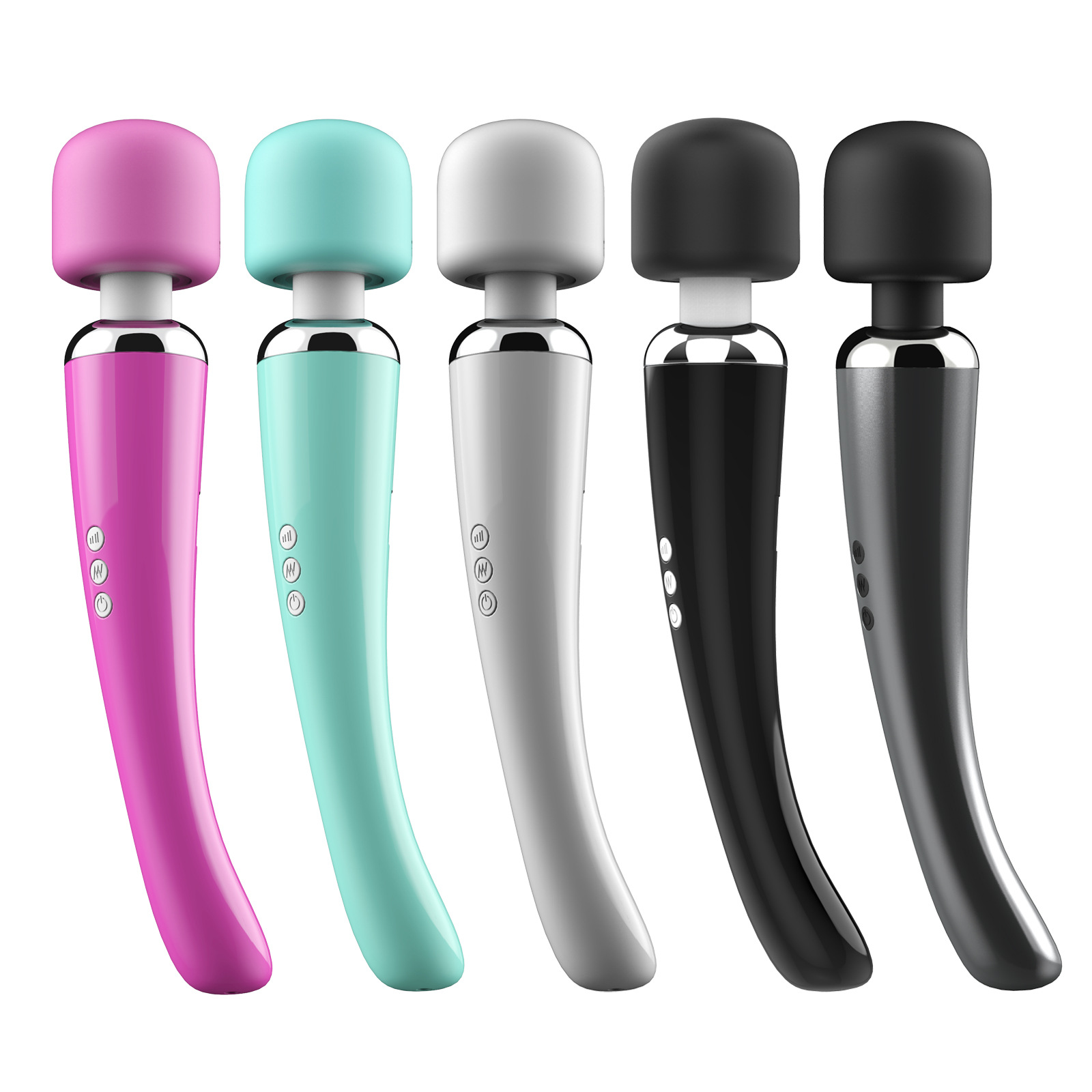Cross-Border Hot-Selling USB Rechargeable Av Wand, Elegant and Long-Lasting Electric Massager, Adult Product, Silent and Variable Frequency