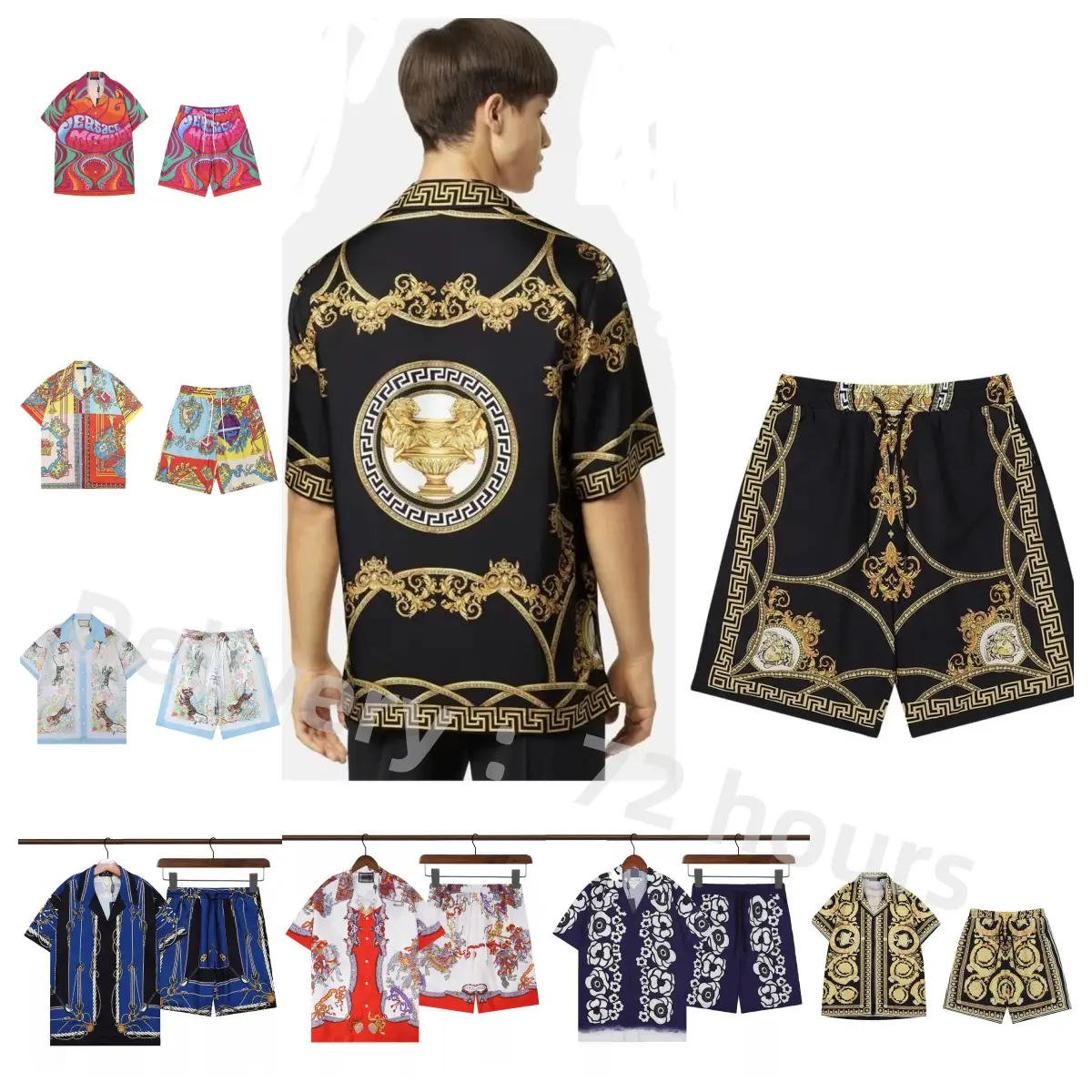 (15%off)Short sleeve shorts set -SQ002ph