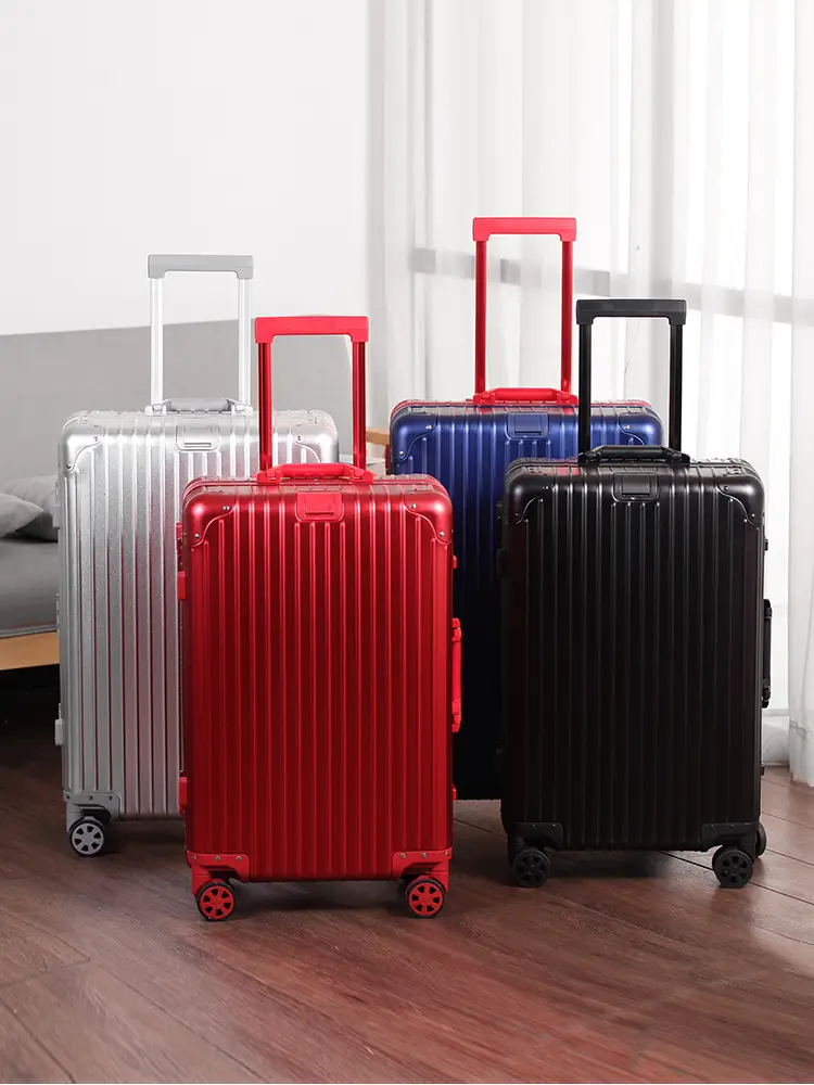 Aluminum-Magnesium Alloy Trolley Case Universal Wheel Luggage Men's and Women's 24 Password Boarding Bag 20-Inch Business Travel Suitcase