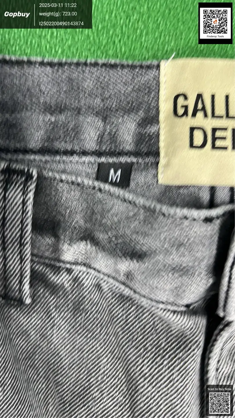 Gallery Dept New Basic Washed Micro-La Stitching Jeans Trendy Brand Men's and Women's Casual All-Match Trousers