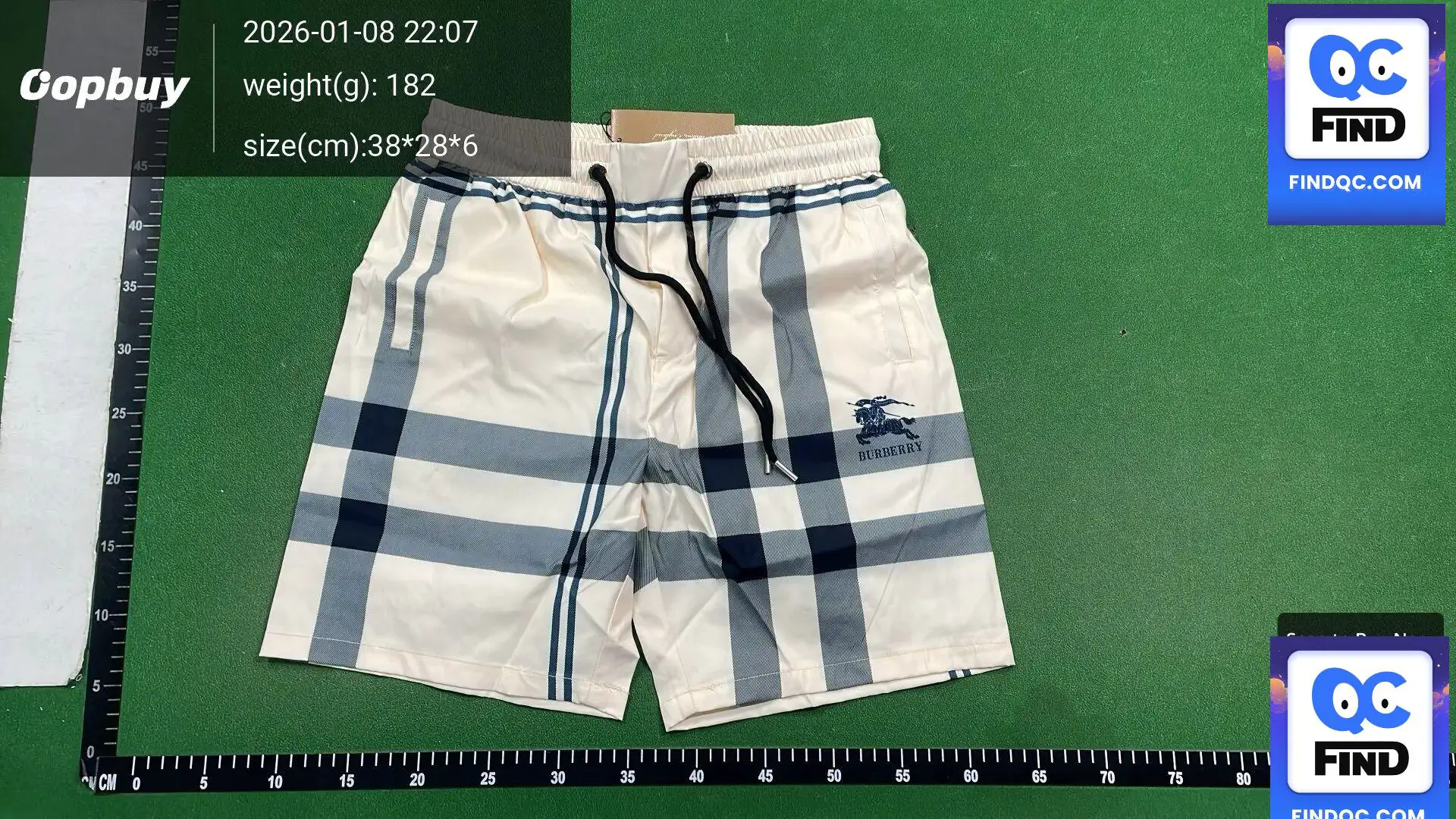 Burberry Check Shorts