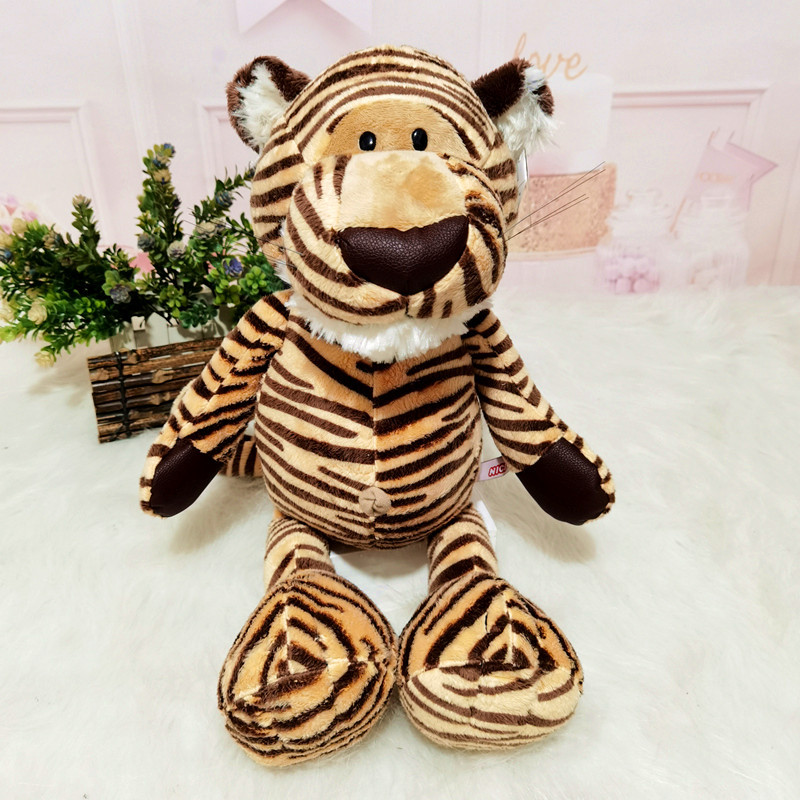 Cute Jungle Tiger Doll Plush Toy Children's Rag Doll Tiger Doll Foreign Trade Cross-border Factory in stock