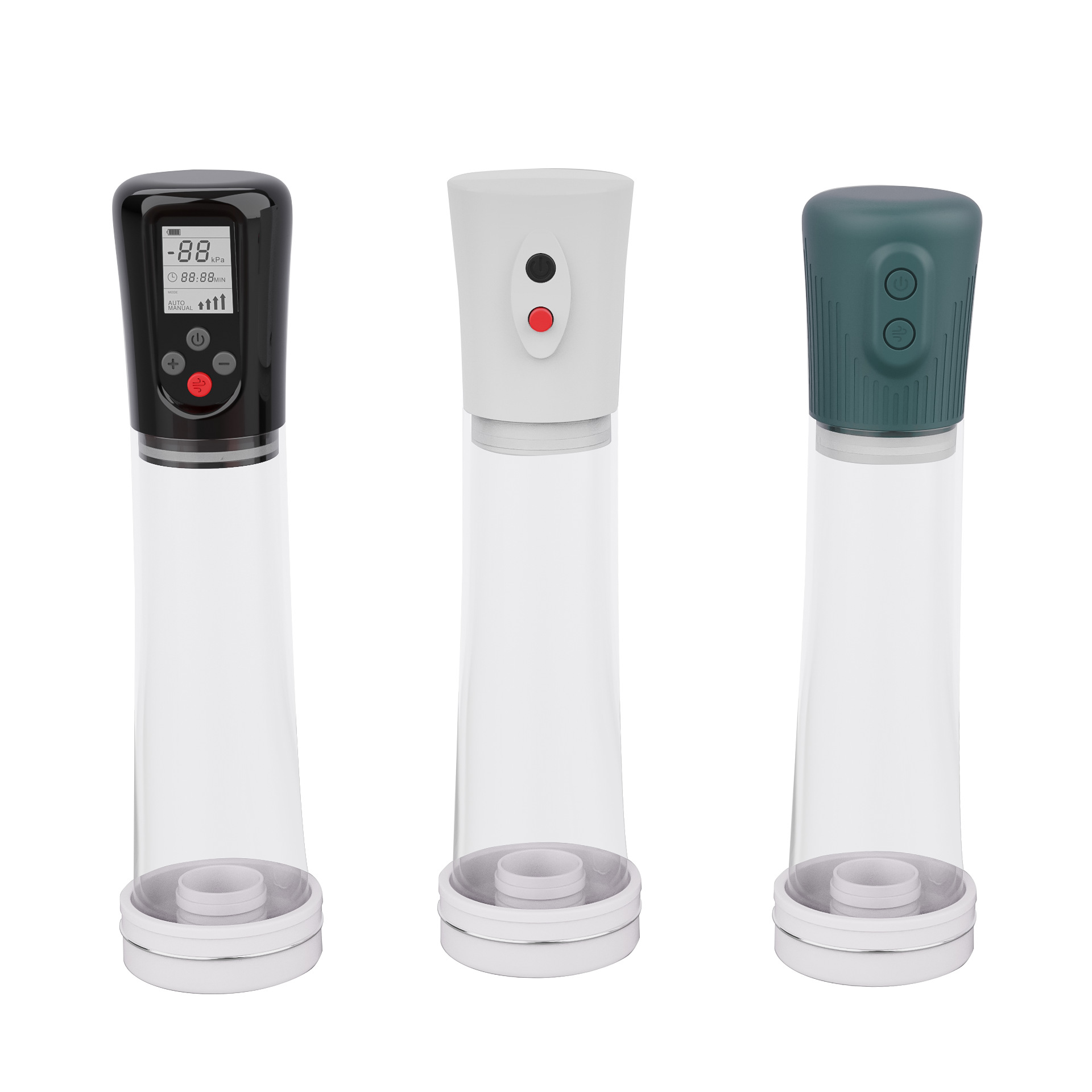 Male Enlargement Male Penis Booster Erection Device Negative Pressure Training Spa Cup Electric LCD Intelligent Constant Pressure Cup