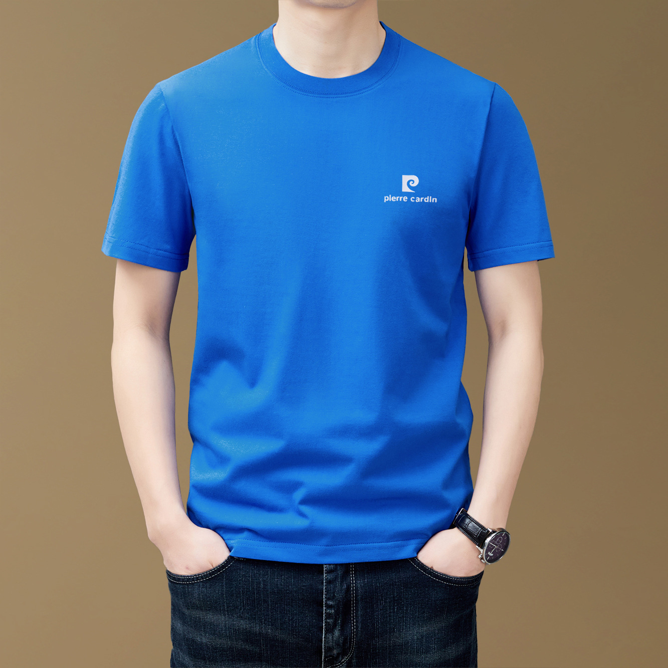 Men's Short Sleeve T-Shirt Summer New Quality Mens Business Casual 2025 Crewneck Menswear