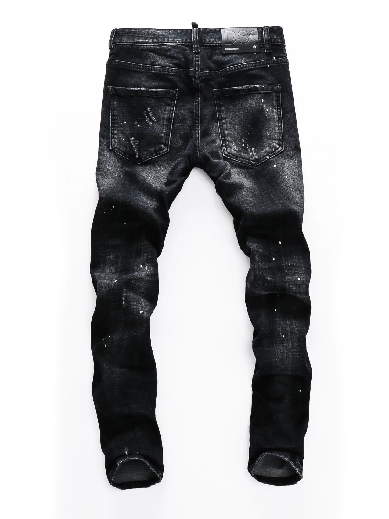 2025Ds Spring/Summer New Ripped Skinny Men's Jeans Trendy Nightclub Hong Kong Style Slim Fit Guangzhou Shipping D2 Men