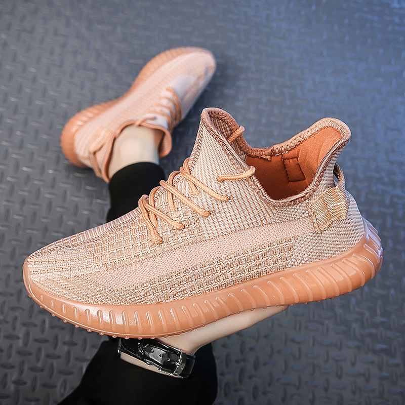 New Couple's Coconut Shoes Men's and Women's Outdoor Casual Breathable Fly-Weaved Mesh Shoes Student Sports Running Trendy Shoes