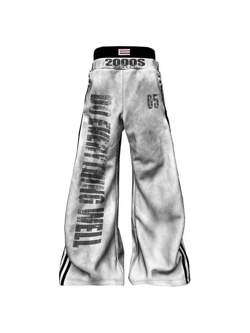 Cross-Border Fashion Autumn and Winter Hoodie Sweatshirt Pullover Long-Sleeve Printed Sweatshirt Sweatpants Rivet Pocket Set