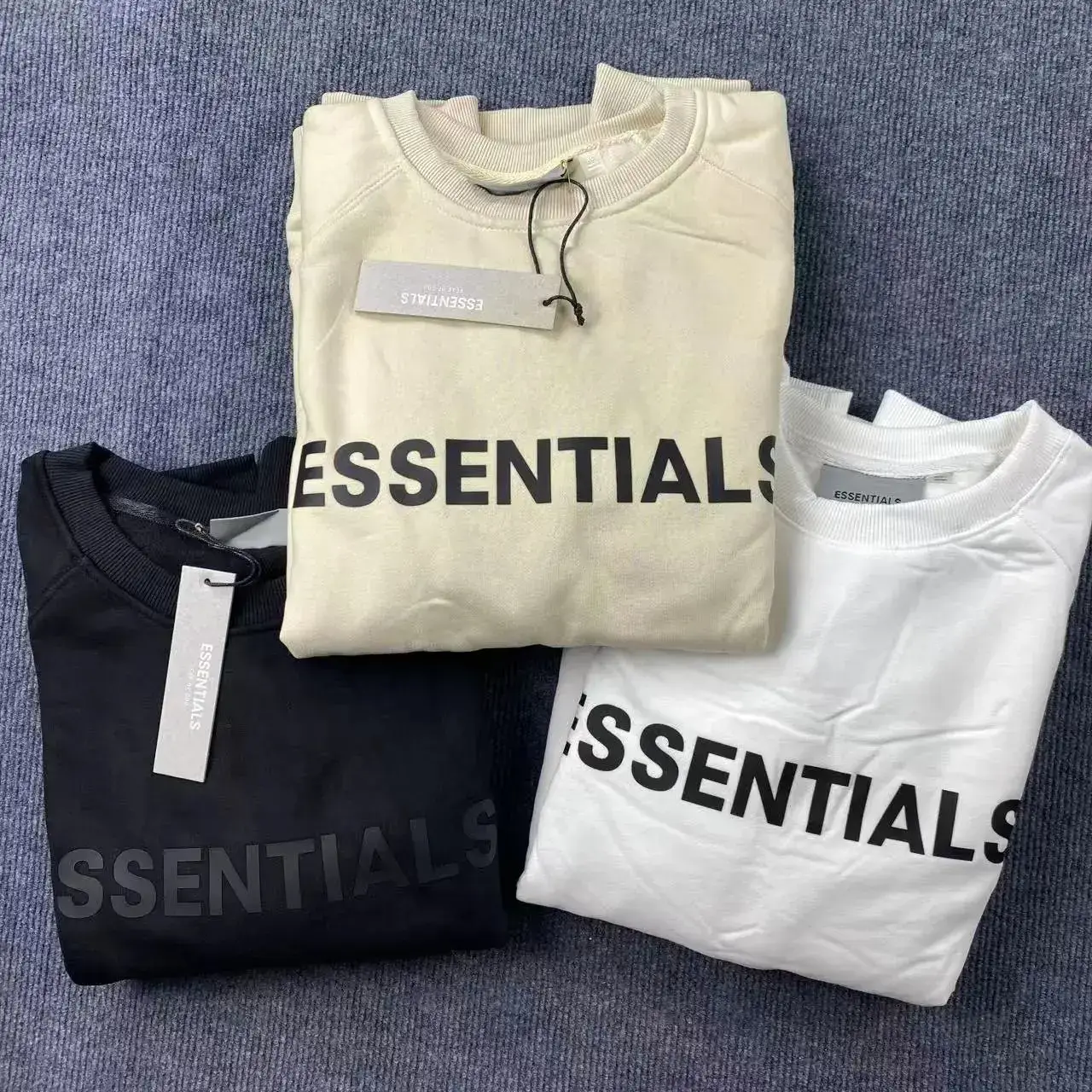 ESSENTIALS Crewneck Sweatshirt Black