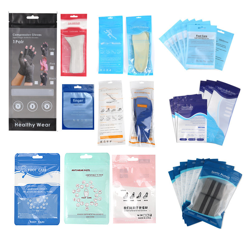 English color neutral composite bag ziplock bag composite zipper bone patch bag insole packing bag in stock can be ordered