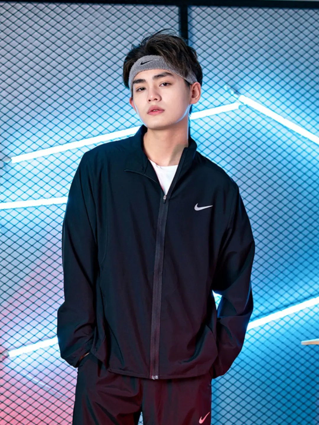 Nike Nike Men's Wear Outwear Summer New arrival Breathable Athleisure Windproof Jacket Quick-Drying Stand Collar Woven jacket Men