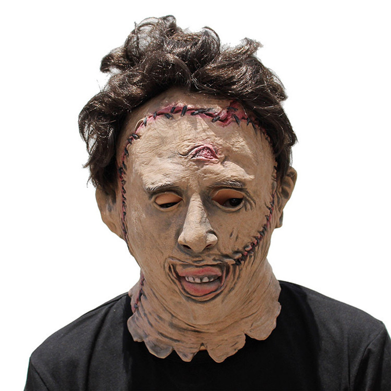 Halloween saw ghost pig head mask Texas killer mask animal headgear party funny dress up props