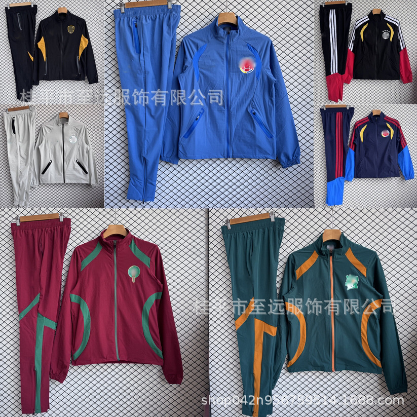 New Football Uniform Windbreaker Set, Royal m Arsenal Embroidered Stand Collar, Waterproof and Breathable, Available in Multiple Colors, Unisex QC-foto från 1688 på Qualit.ly