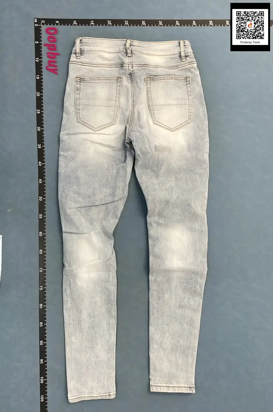 TRENDAMIRI #1307 European and American High Street Jeans Patch Ripped Jeans Slim Fit Slim Leg Pants