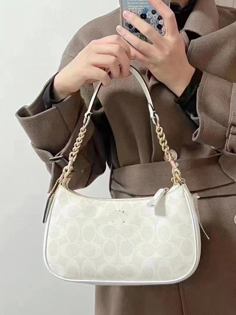 2025 Kou's New Teri Crescent Underarm Bag European and American Retro Printed Mahjong Bag with Chain Zipper Shoulder Bag for Women QC-Foto von 1688 auf Qualit.ly