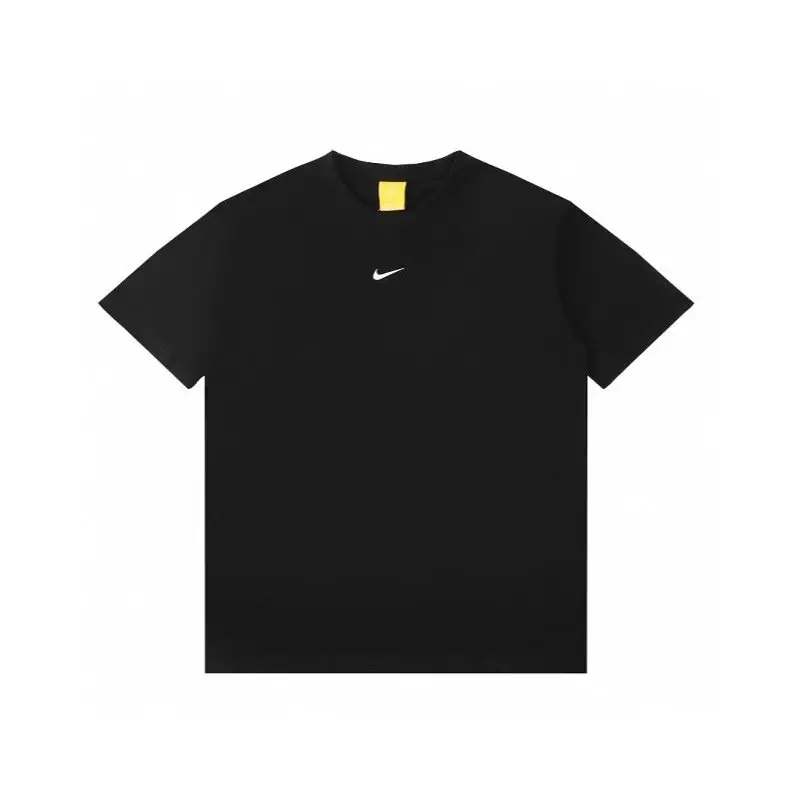 Small swoosh print letter casual couple versatile T-shirt