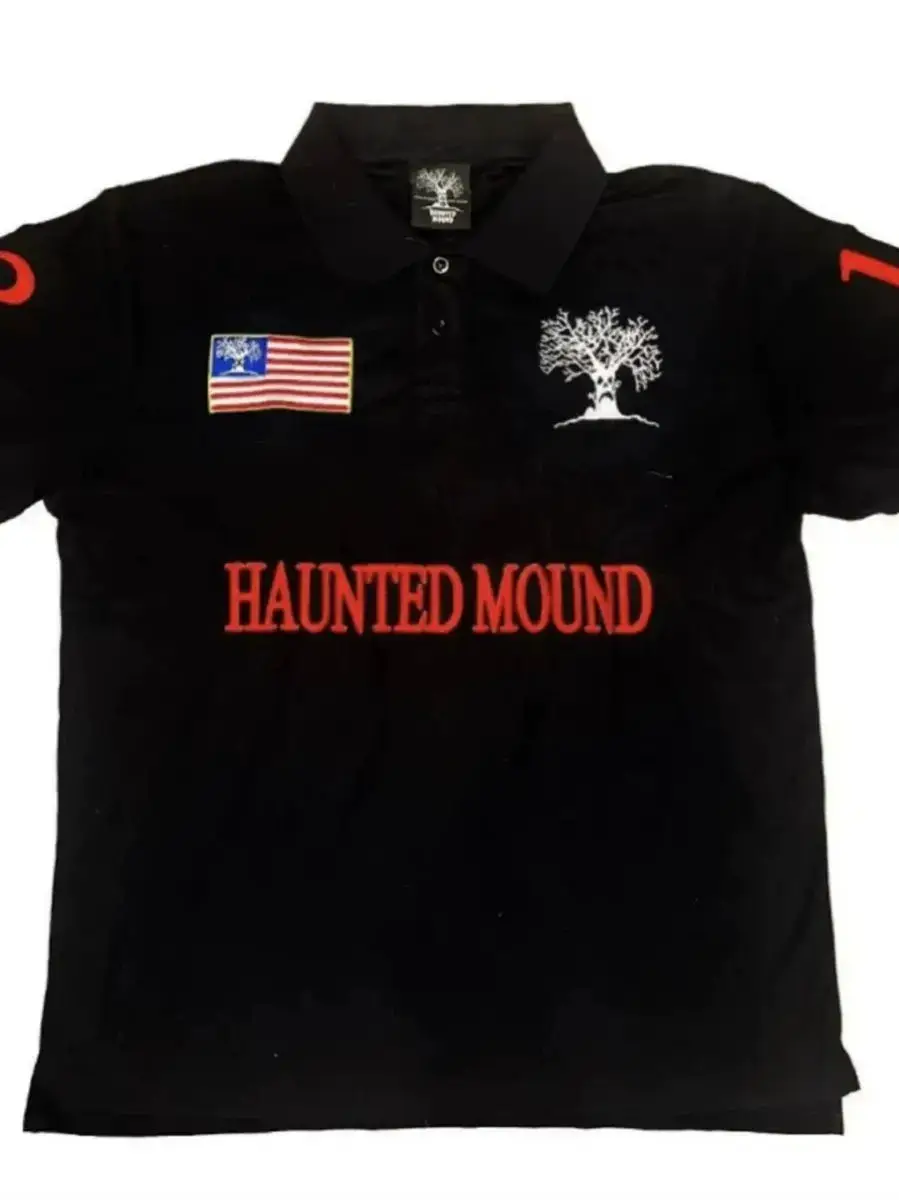 Haunted Mound Polo Shirt Black