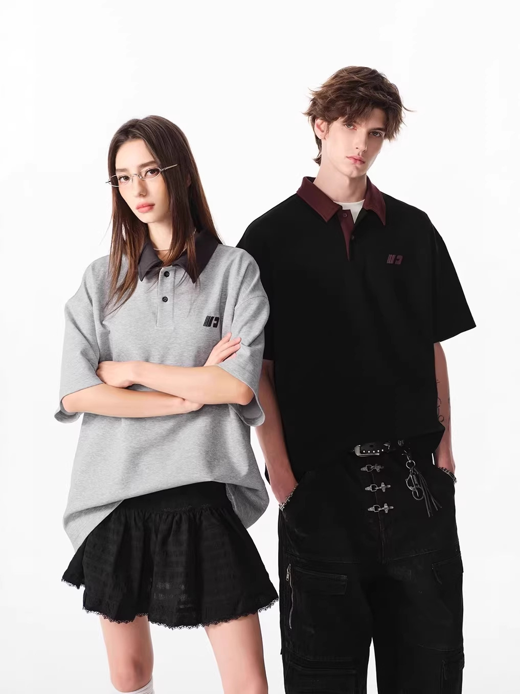 Polo Shirt Short-Sleeve T-Shirt for Men, Summer American Retro Trendy Brand, Stylish and Versatile Heavyweight Half-Sleeve T-Shirt Fashion Clothing