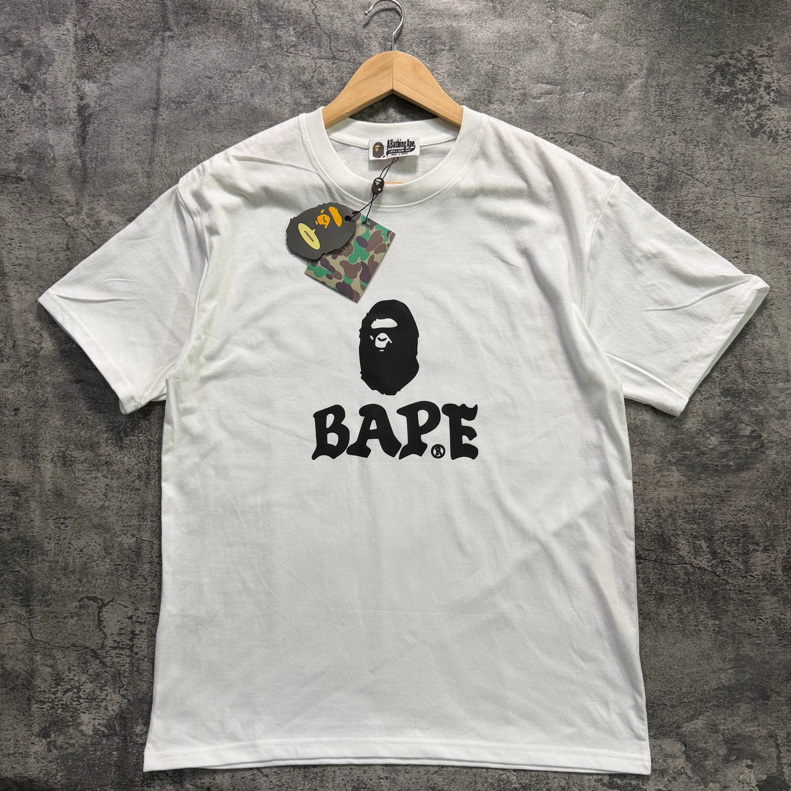 原价69💰面料升级 猿人头印花新款 福利特价 200g纯棉 bape ape情侣装男女同款 男士短袖t恤 纯棉 街头风宽松美式运动半袖 夏季潮牌男装男款半袖休闲2026夏季新款 日系潮流 女装女款