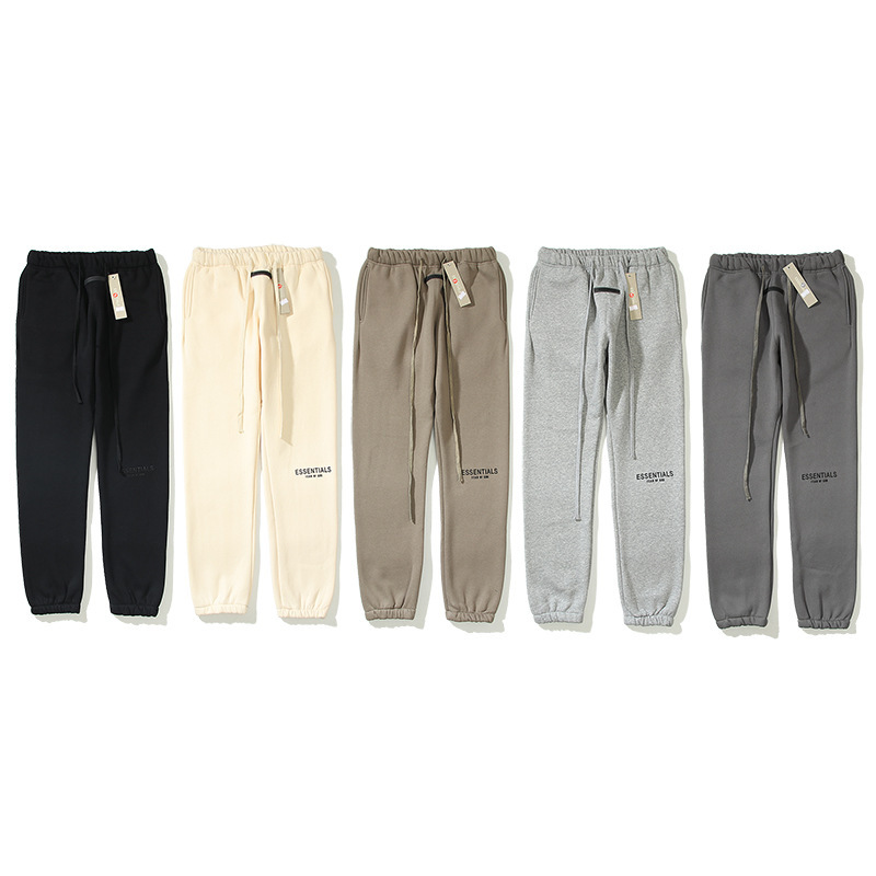 Cross-border foreign trade Essentials pressure glue letter double line tide brand leisure high street ESS trousers cotton men's trousers foto QC de 1688 en Qualit.ly