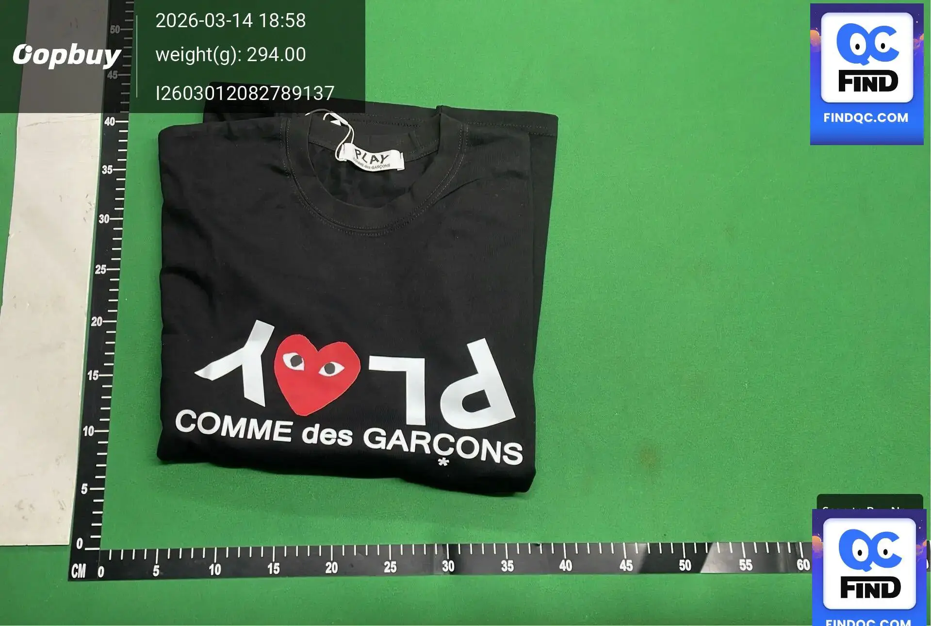 Comme des Garçons PLAY Black T-Shirt