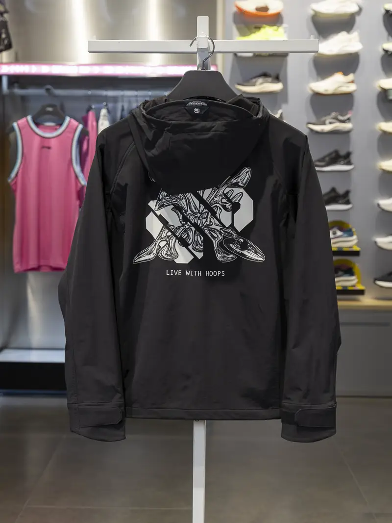 Li Ning Outwear 2024 Winter New arrival Anti-Wu Badfive Men's Water-Repellent Loose Sports Windbreaker Afdu505