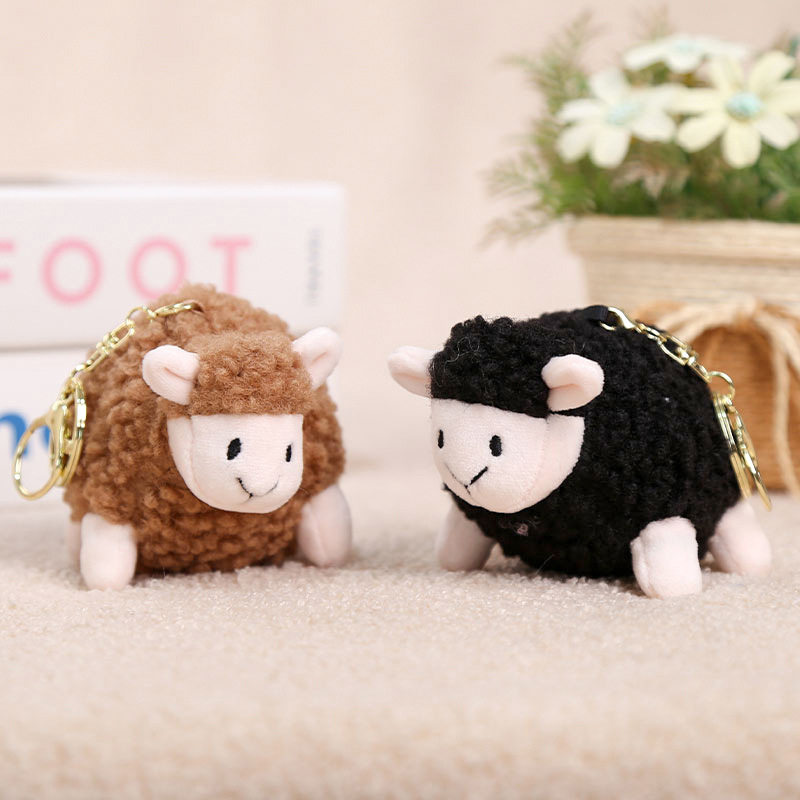 Lying Posture Little Sheep Pendant, Cute Little Sheep Plush Toy, Children's Doll, Doll, Activity Gift