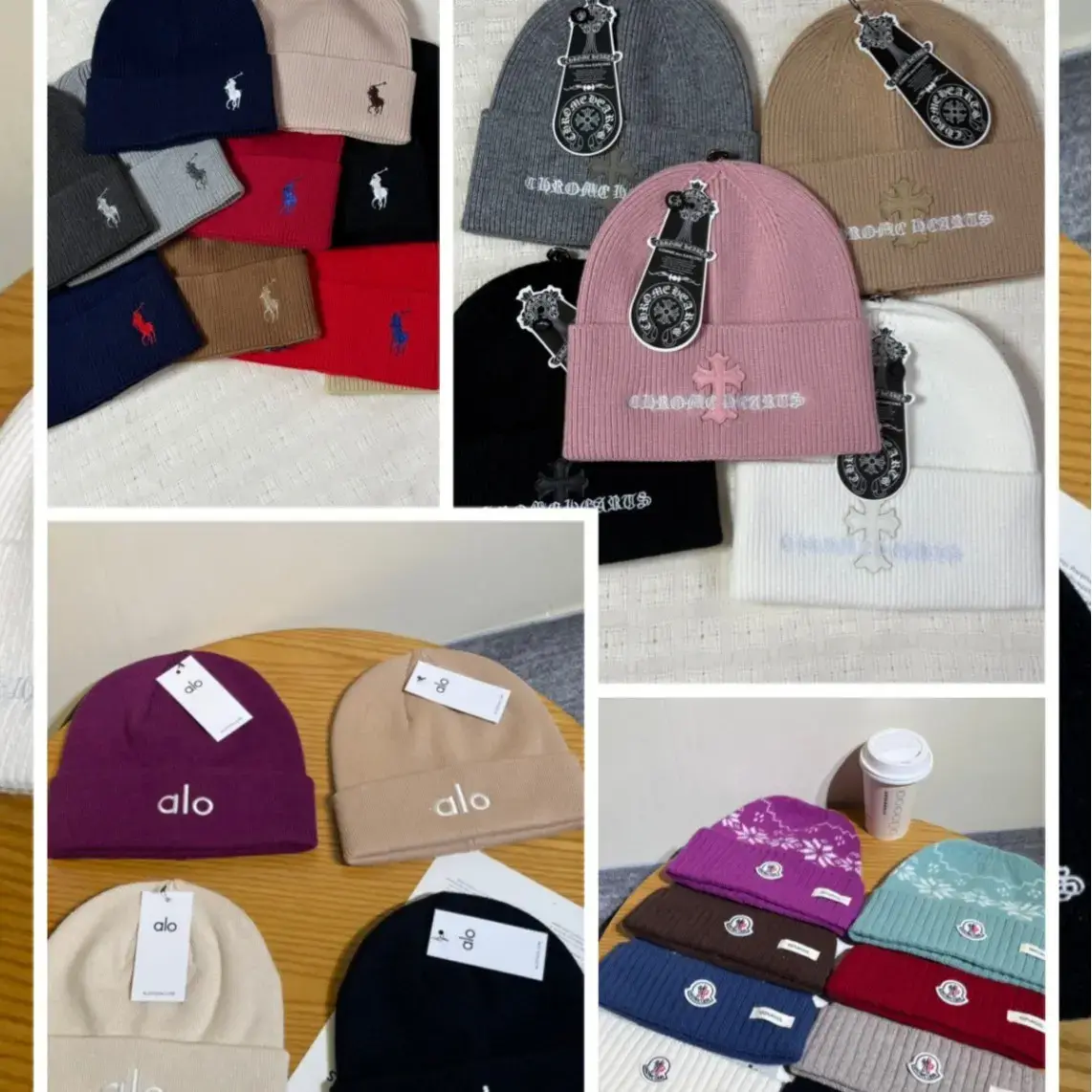 Autumn and Winter New Wool Letter Cross Embroidered Hats for Men and Women Knitted Hats Embroidered Hats Trendy Cold Hats Pullover Hats