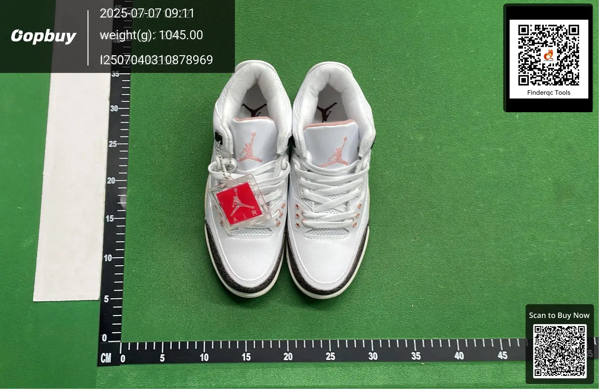 Jordan Air 3 Retro White Crimson Tint