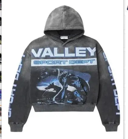 2024 European and American Export Cross-Border 2024 Autumn and Winter New European and American American Fashion Brand Printed Zipper Sweatshirt Jacket