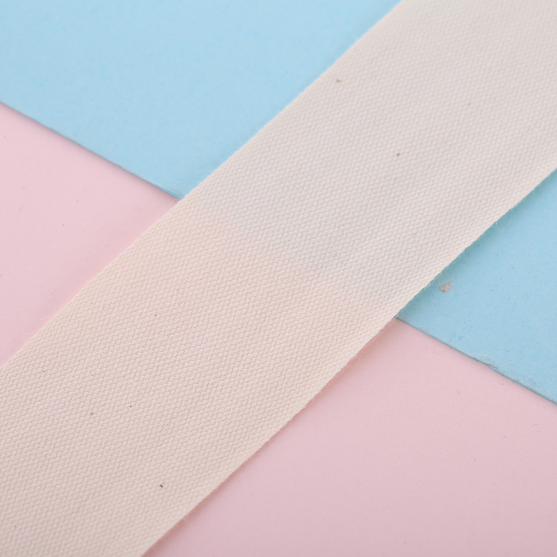 Factory supply cotton herringbone belt 0.4cm -5cm cotton plain weave webbing twill edging belt trademark cotton belt