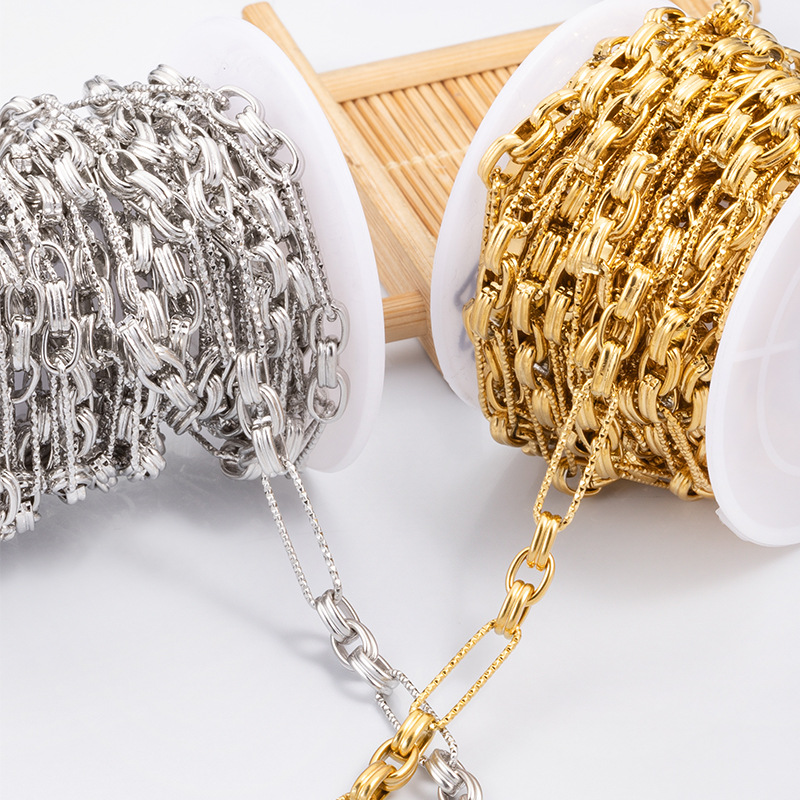 New Stainless Steel Gypsophila Handmade Chain Personalized Chain Non-Fading Necklace Bracelet Stainless Steel Chain DIY