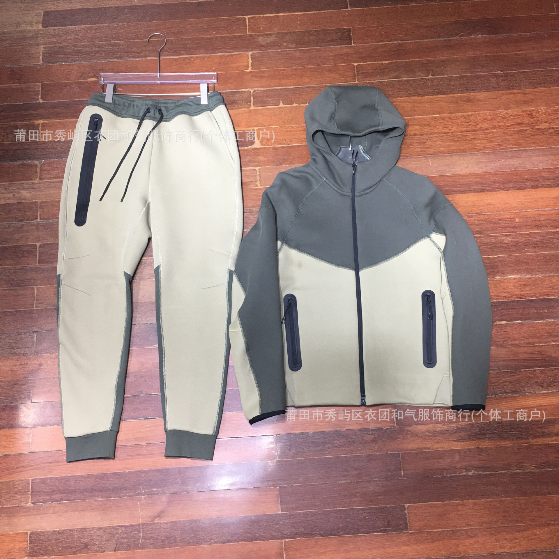 2024 Spring and Autumn New Men's Sports Suit Knitted Casual Hooded Cardigan 922 Jacket and 002 Sweatpants