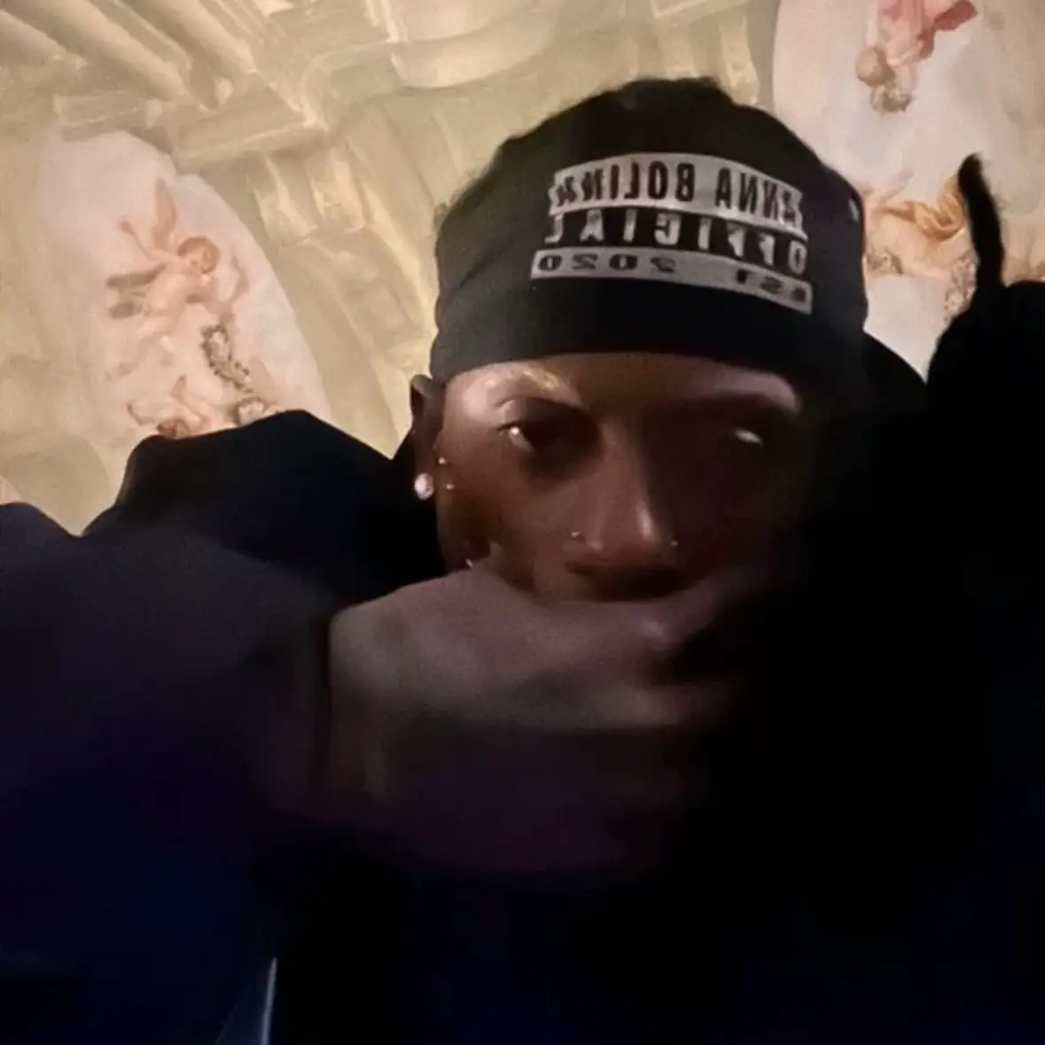 Annabolina Opium Letter Print Slogan Headband, Same Style as Playboi Carti