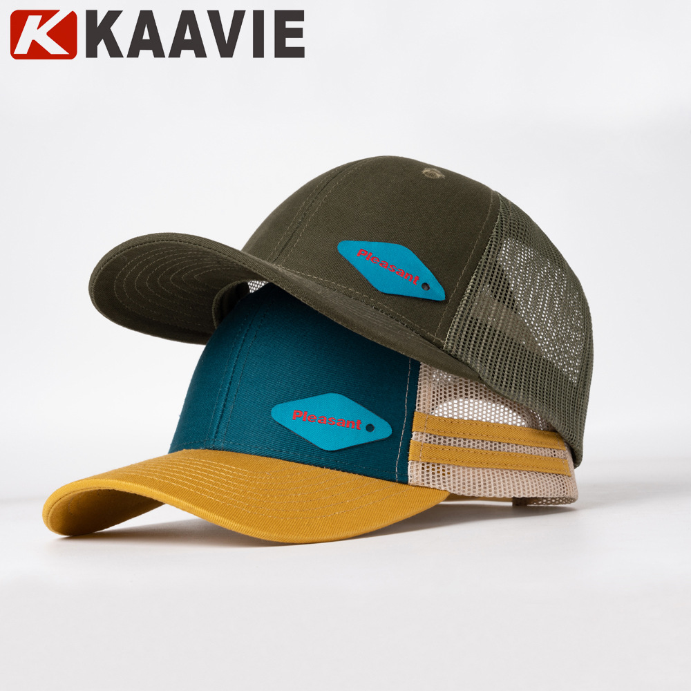 Summer New Sun Protection Cotton Duck Tongue Baseball Cap Outdoor Truck Driver Logo Embroider Advertising Sun Hat Customization