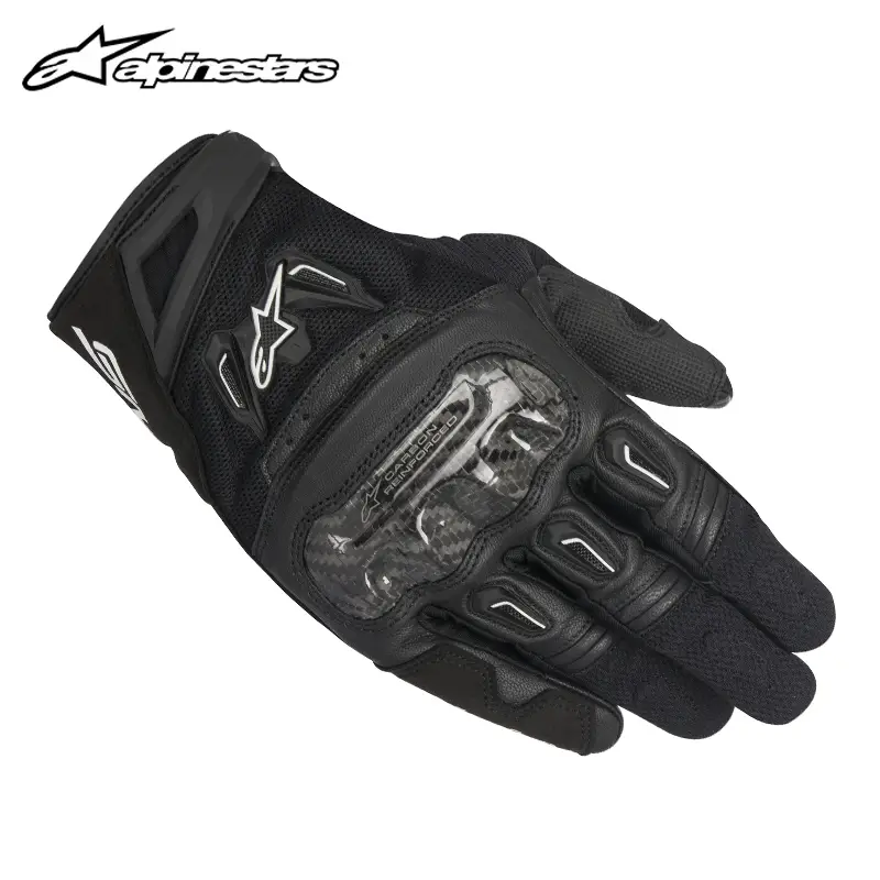 A Star Alpinestars Motorcycle Gloves Summer Motorcycle Cycling Carbon Fiber Anti-Fall Gloves Men's Smx-2 V2