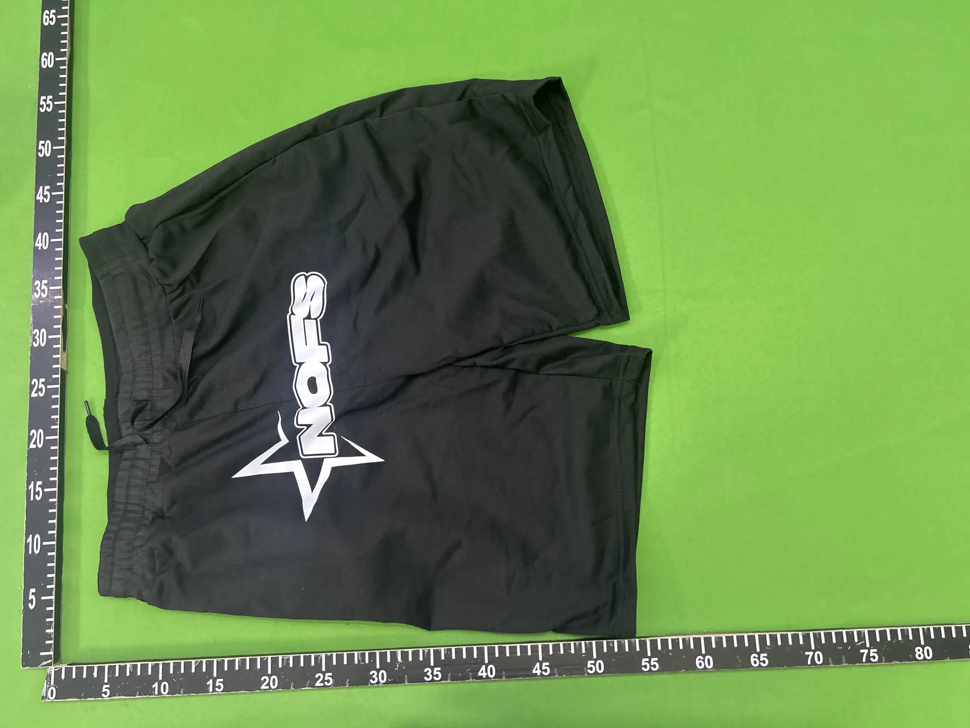 Nofs Hip Hop Star Logo Black Casual Shorts