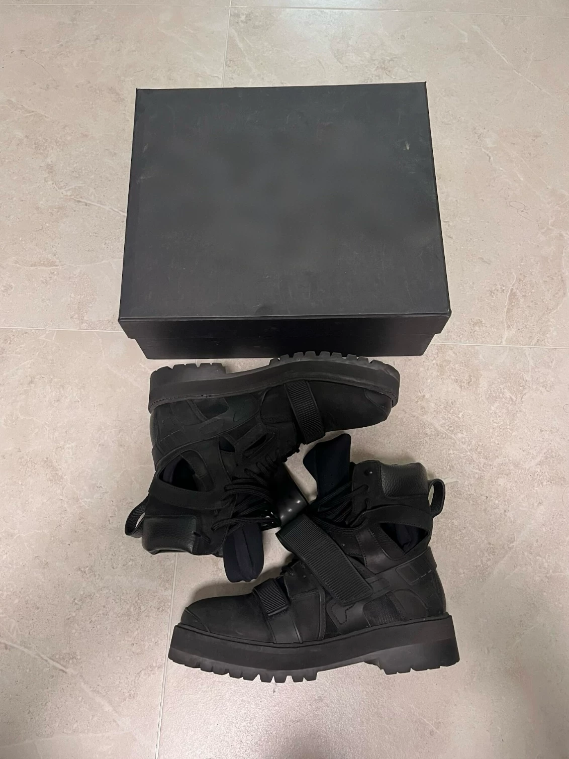 Hood By Air Avalanche Boots Show Black High Top Boots Playboicarti Same Style