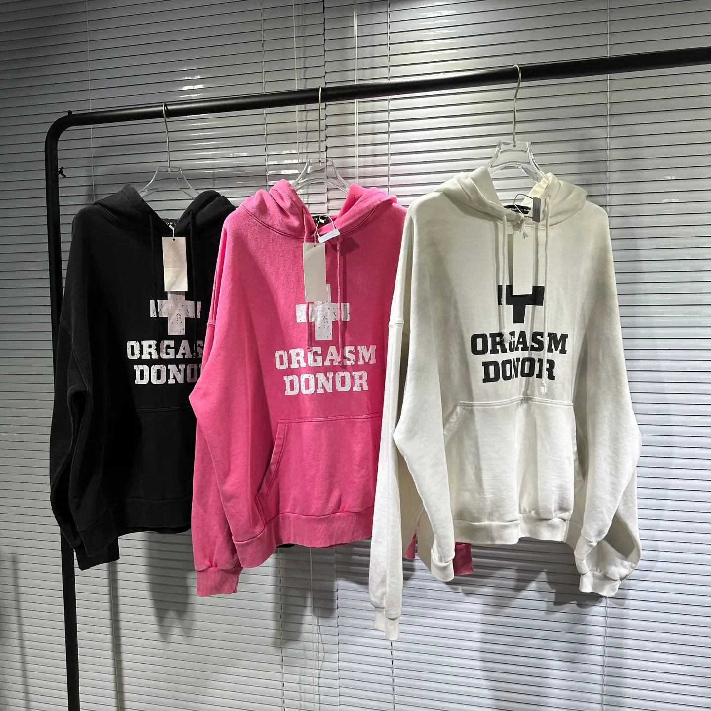 High version GRAILZ 23SS Cross Hoodie Hoodie Vibe Style Clean Fit Hoodie for Men and Women