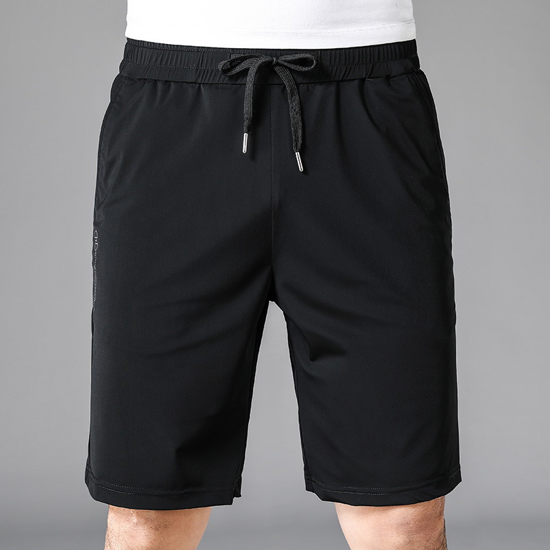 New Men's Casual Pants Summer Middle-aged and Young Men's Shorts Straight Crane Pants Men's Trendy Brand Fashion Men's Wear