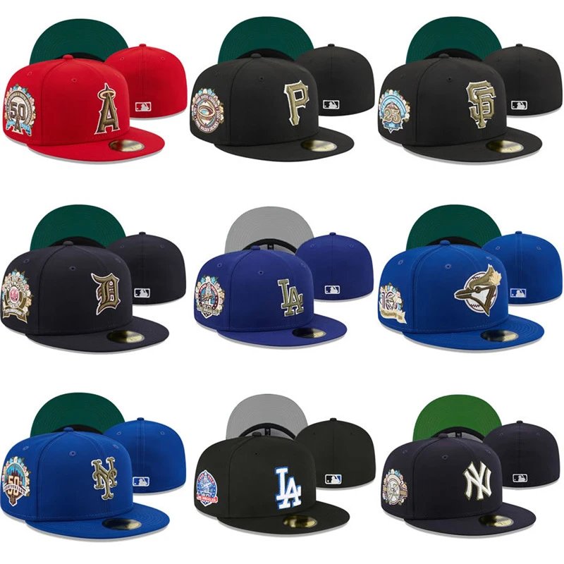 MLB 棒球帽新款平檐帽美式体育联盟闭合帽时尚尺寸帽平沿帽NF