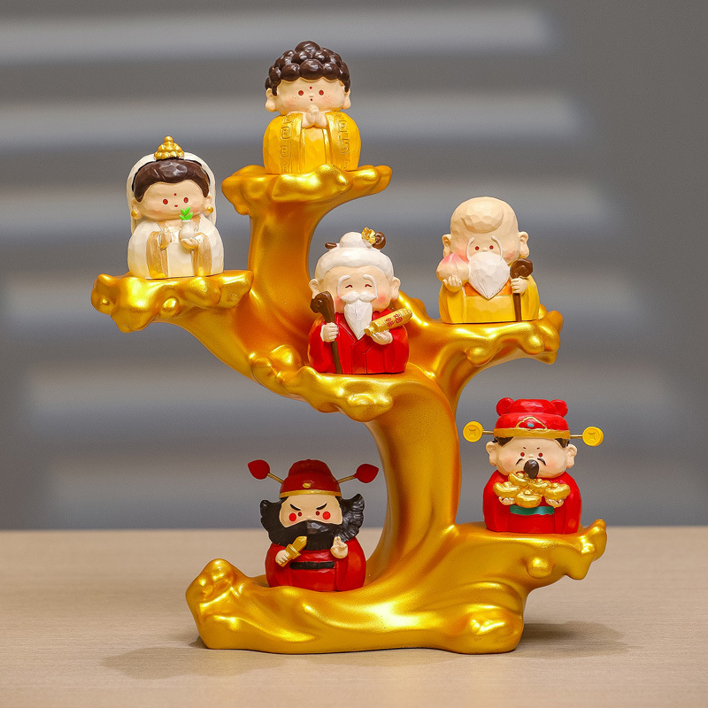 Wish Fairy God of Wealth Ornaments Home Opening Housewarming New Store Decoration Emotional Stability Little Fairy Entrance Decoration