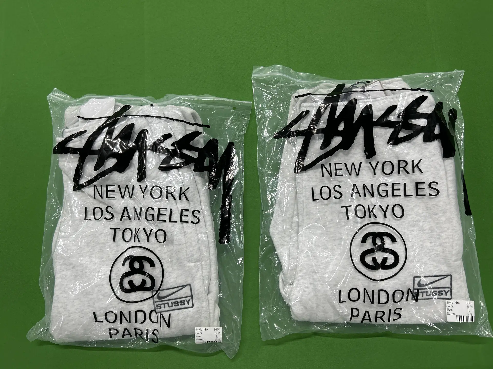 Stussy New York Los Angeles Tokyo London Paris Sweatpants