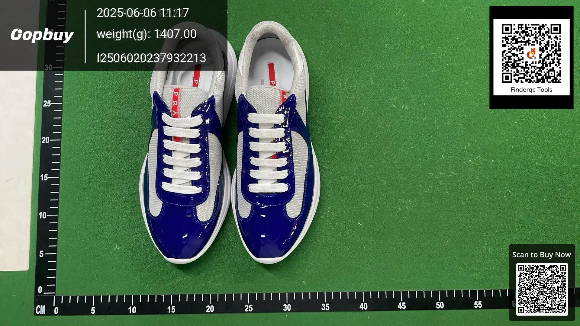 Prada America's Cup Sneakers Blue