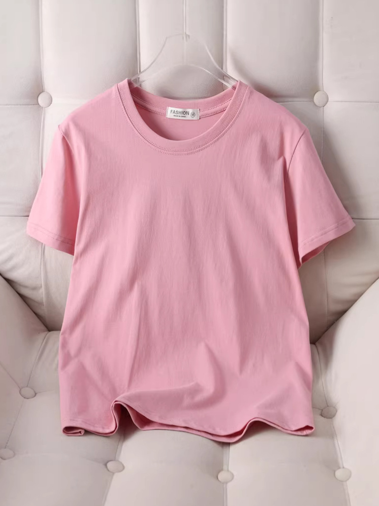 Customized Pure Cotton Short-Sleeved T-Shirts, Embroidered Work Clothes, Printed Patterns, Logo Advertising Shirts, Custom-Made Cultural Clothing, Group Uniforms