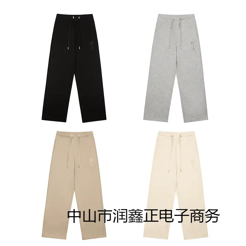 2023 fall and winter men and women with the same tide of sweatpants spring and fall drape straight pants casual versatile straight guard pants