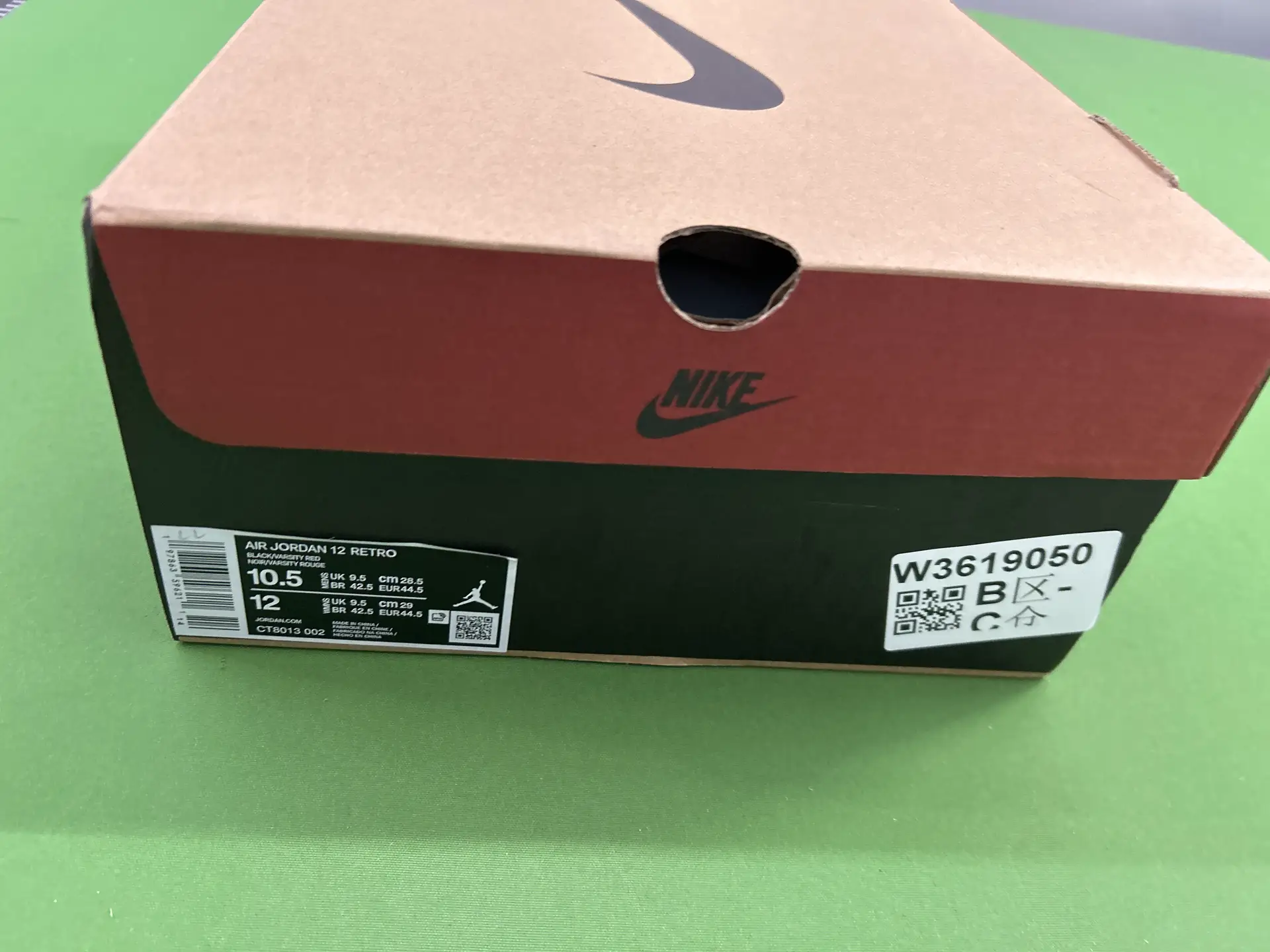 Nike Air Jordan 12 Retro Black/Varsity Red
