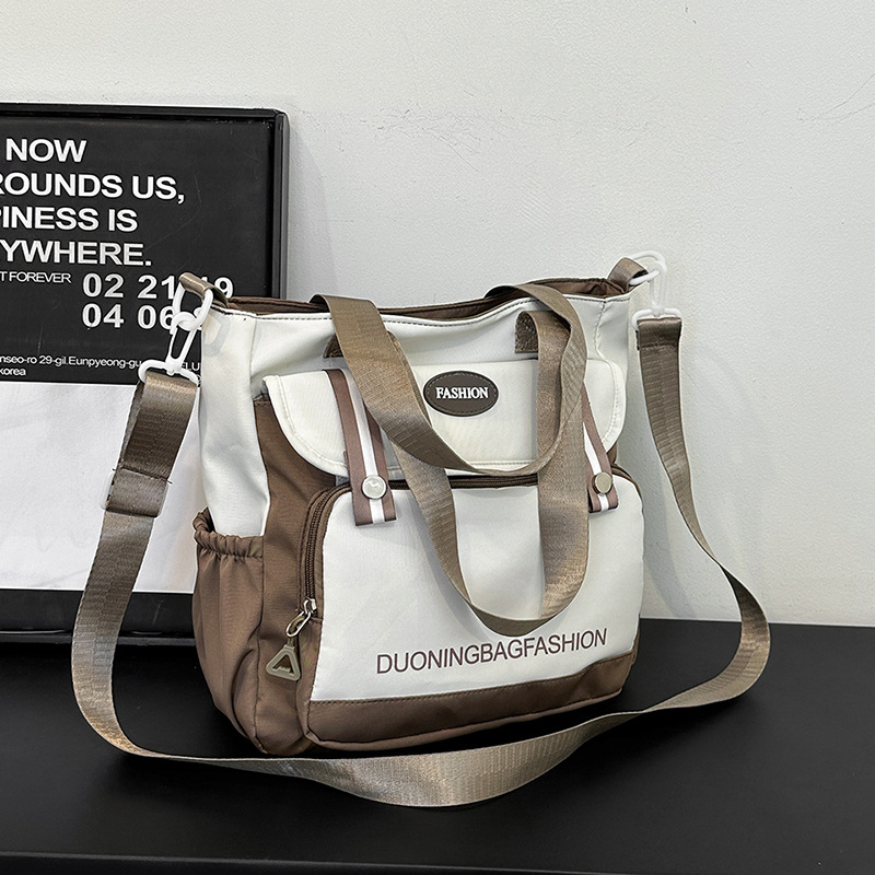 Canvas Bag Women's Japanese-style Large-capacity Handbag Carrying Book Bag School Bag Student All-match Teach Bag Crossbody Bag