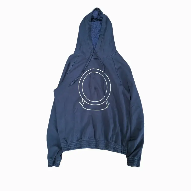 Lmyer Number Nine 03Ss Circle Distressed Washed Blue Archive Casual Loose Sweatshirt Long Sleeve