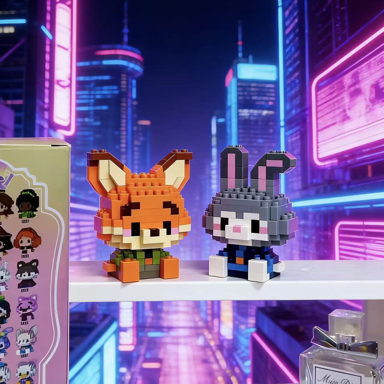 Crazy Animals 60 Models of Mini Building Blocks Wholesale Micro Particles Compatible Toys Figurines Children's Educational Gifts Wholesale
