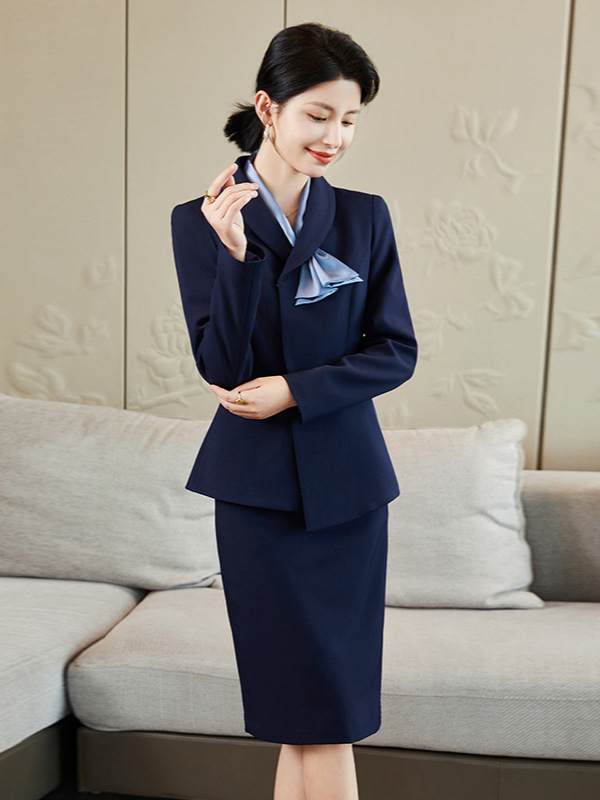 High-end Suit suit Women's Autumn and Winter Professional Temperament Hotel Waiter Foot Bath Technician Medical Beauty Beauty Salon Work Clothes
